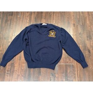 Vintage Buffalo Polo Club Sweater‎ Mens 2XL V Neck USPA 100th Anniversary 90s